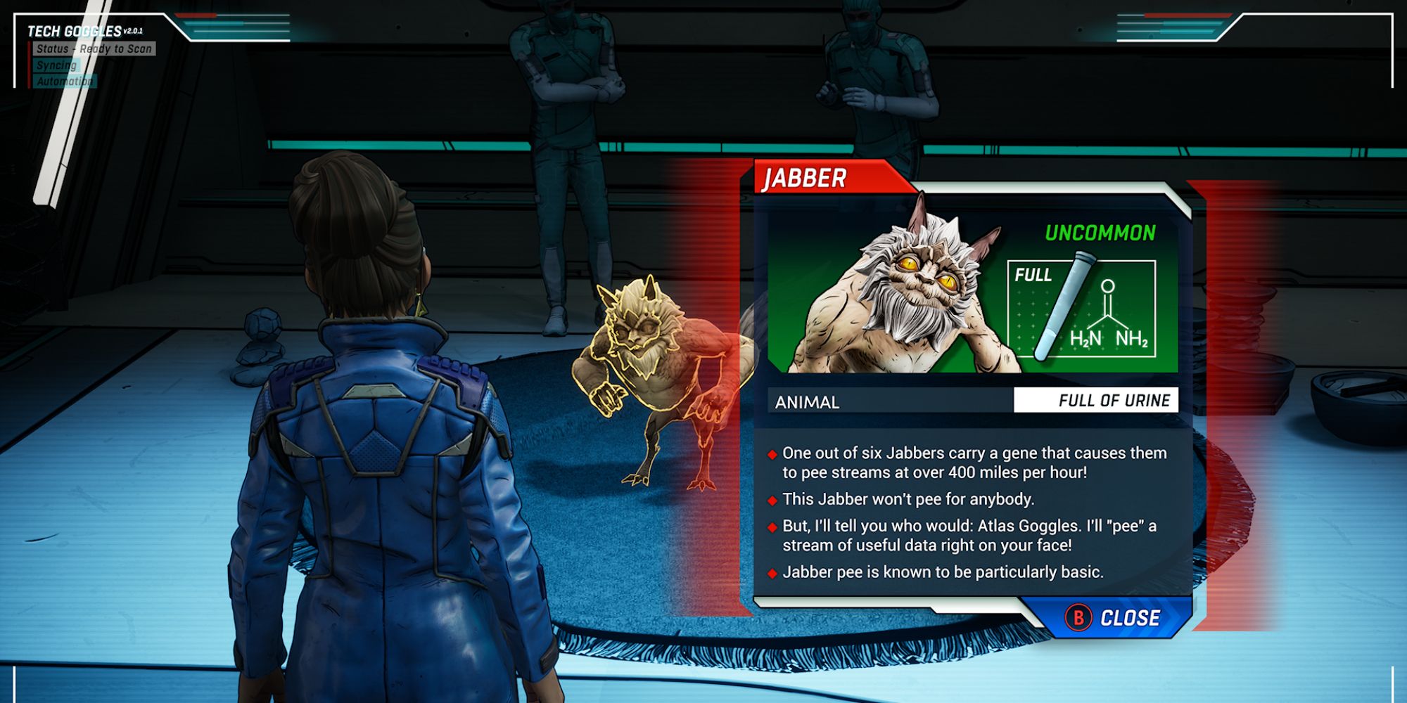 New Tales From The Borderlands Screenshot Of Scanned Jabber