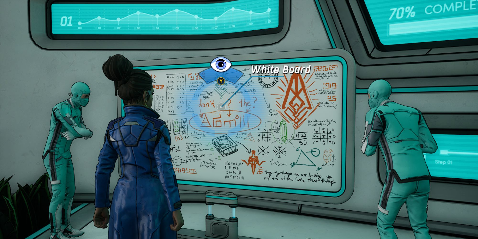 New Tales From The Borderlands Screenshot Of White Board