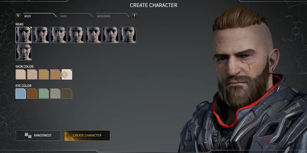 Outriders Screenshot Of Character Creator