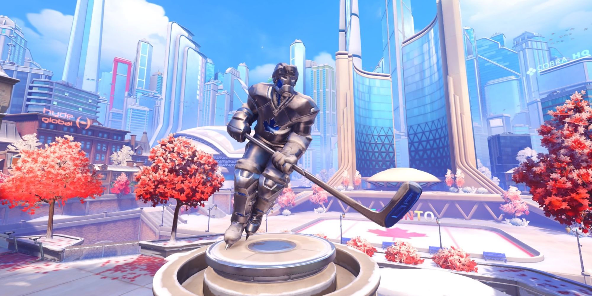Overwatch 2 - New Queen Street Map Hockey Player In Front Of City Hall