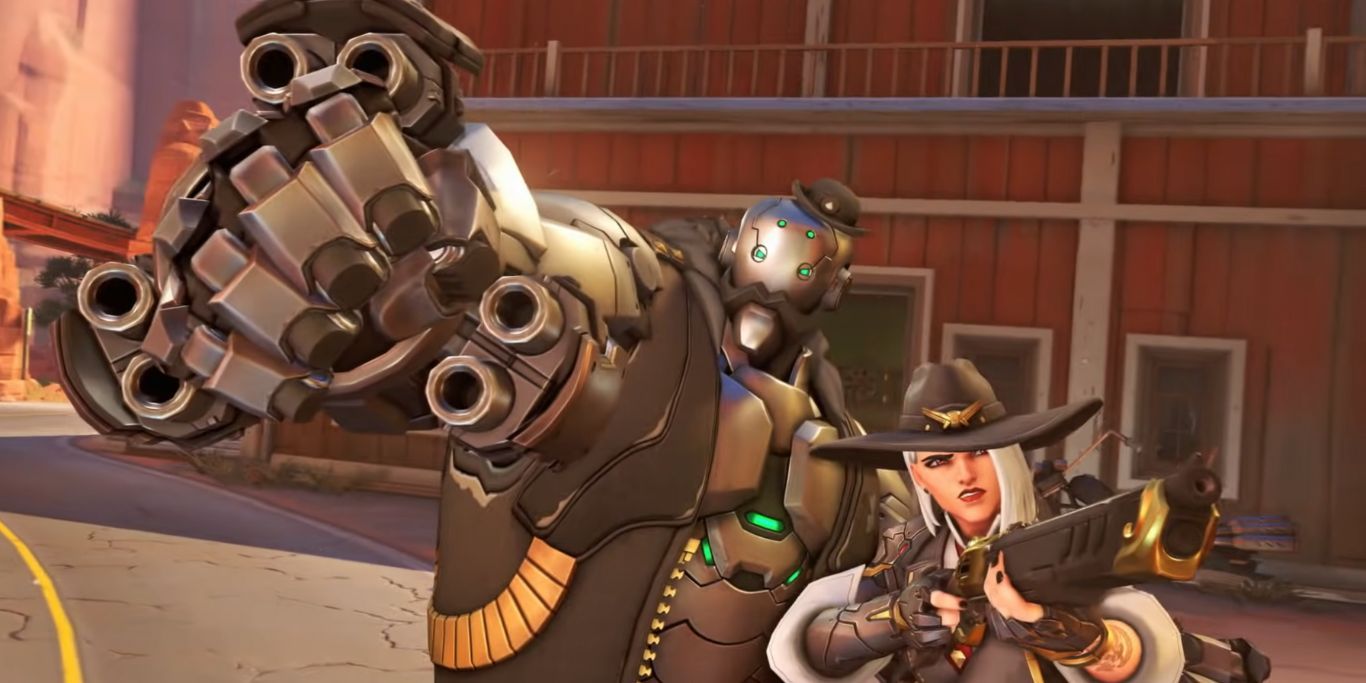 Overwatch 2 Ashe And Bob Pose Together