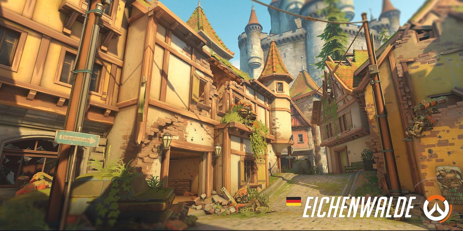 Eichenwalde's loading screen in Overwatch 2.