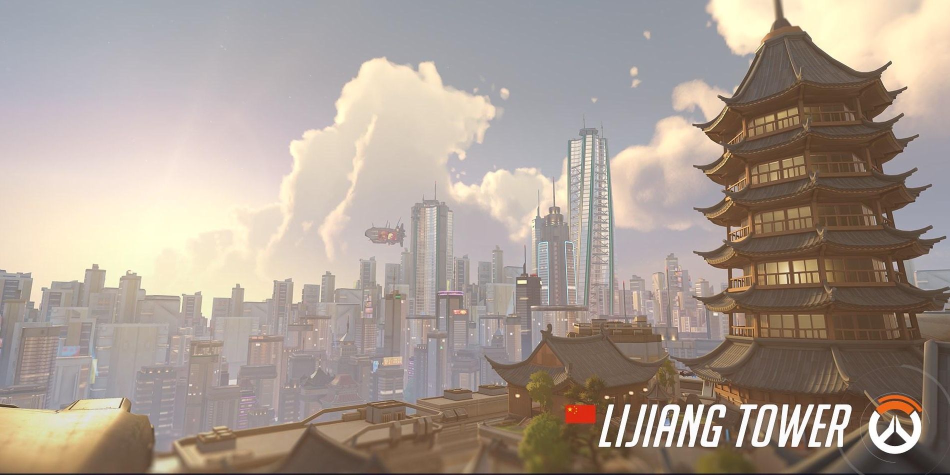 Lijiang Tower's loading screen in Overwatch 2.