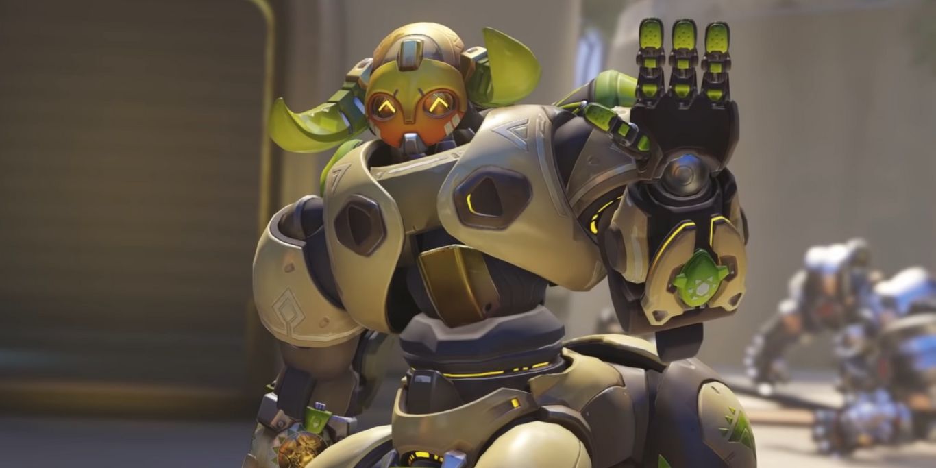 Overwatch 2 Orisa Cute Waving Animation