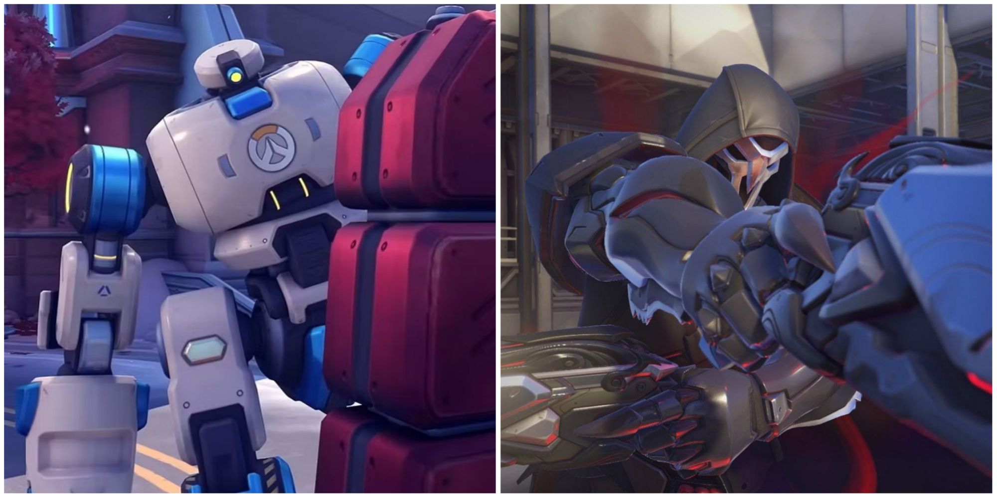 The Push robot and Reaper in Overwatch 2.