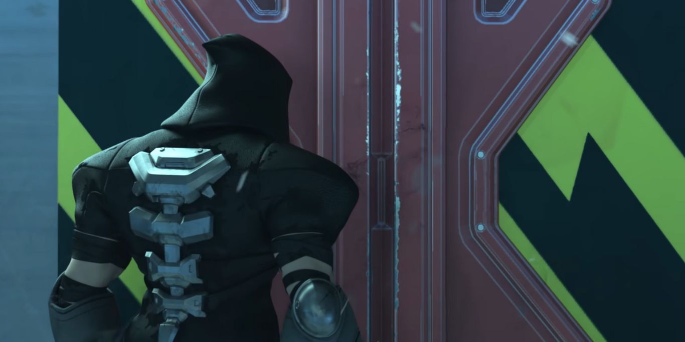 Overwatch 2 Reaper Back Angle In Front Of Gate