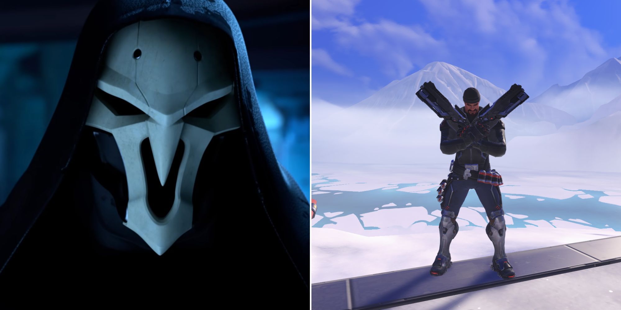 Overwatch 2 Reaper Closeup From Trailer And In Game Pose