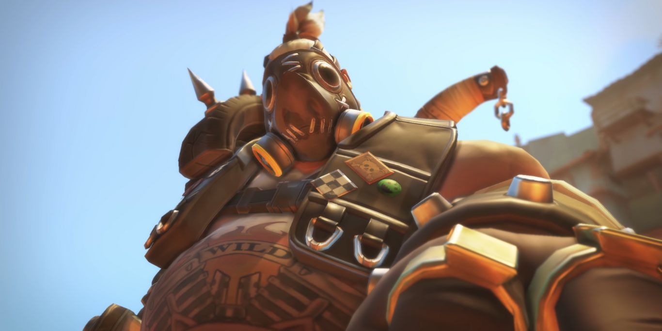 Overwatch 2 Roadhog Looking At Camera In Cinematic