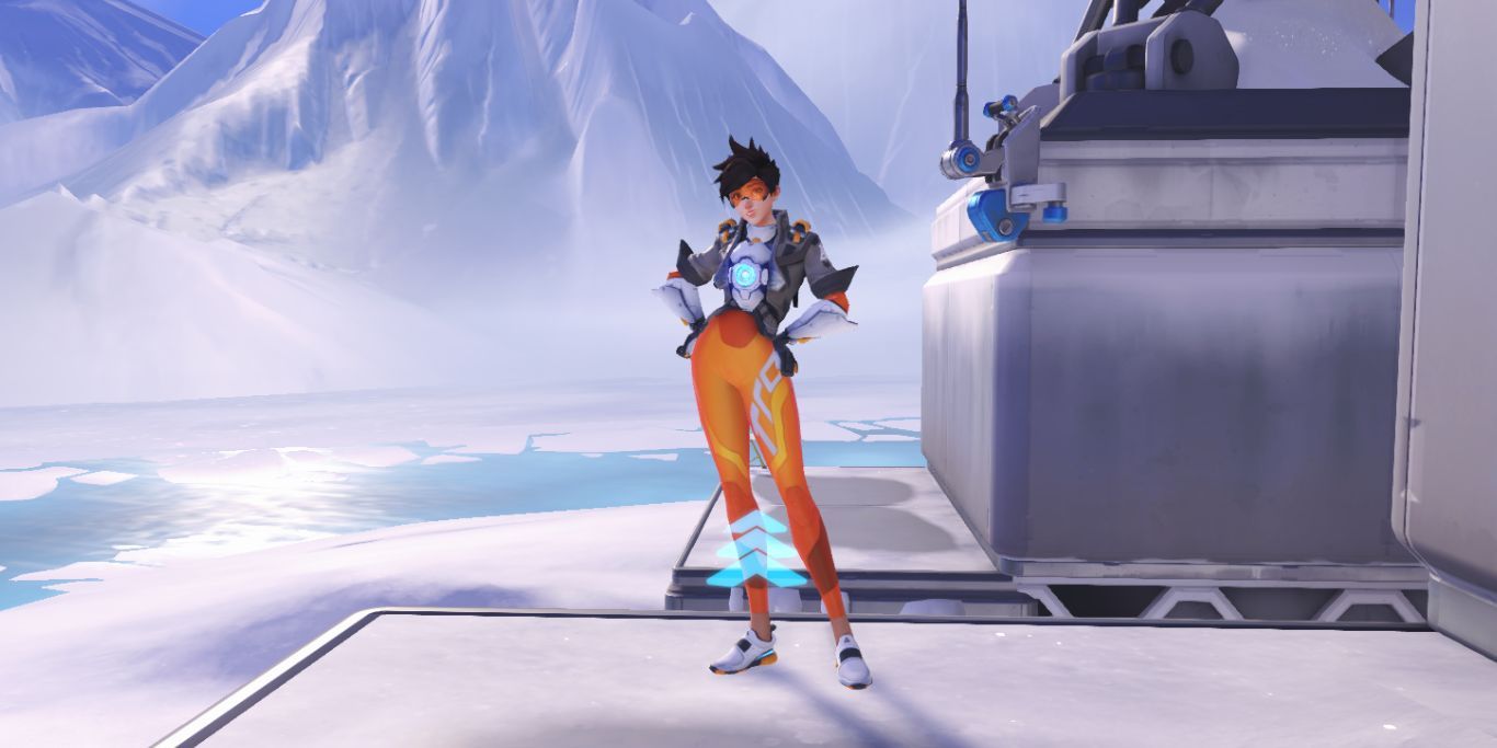 Overwatch 2 Tracer In Game Pose In Practice Mode
