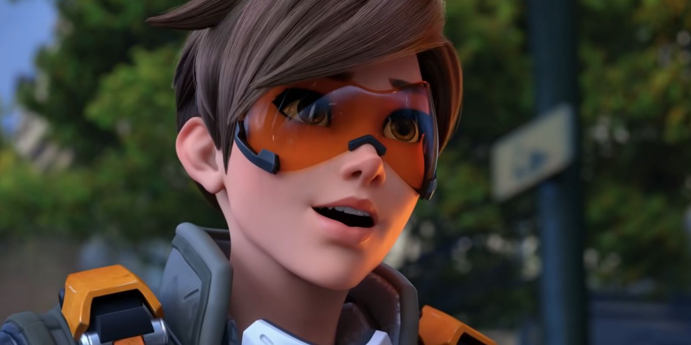 Overwatch 2 Tracer Smile Close Up From Trailer