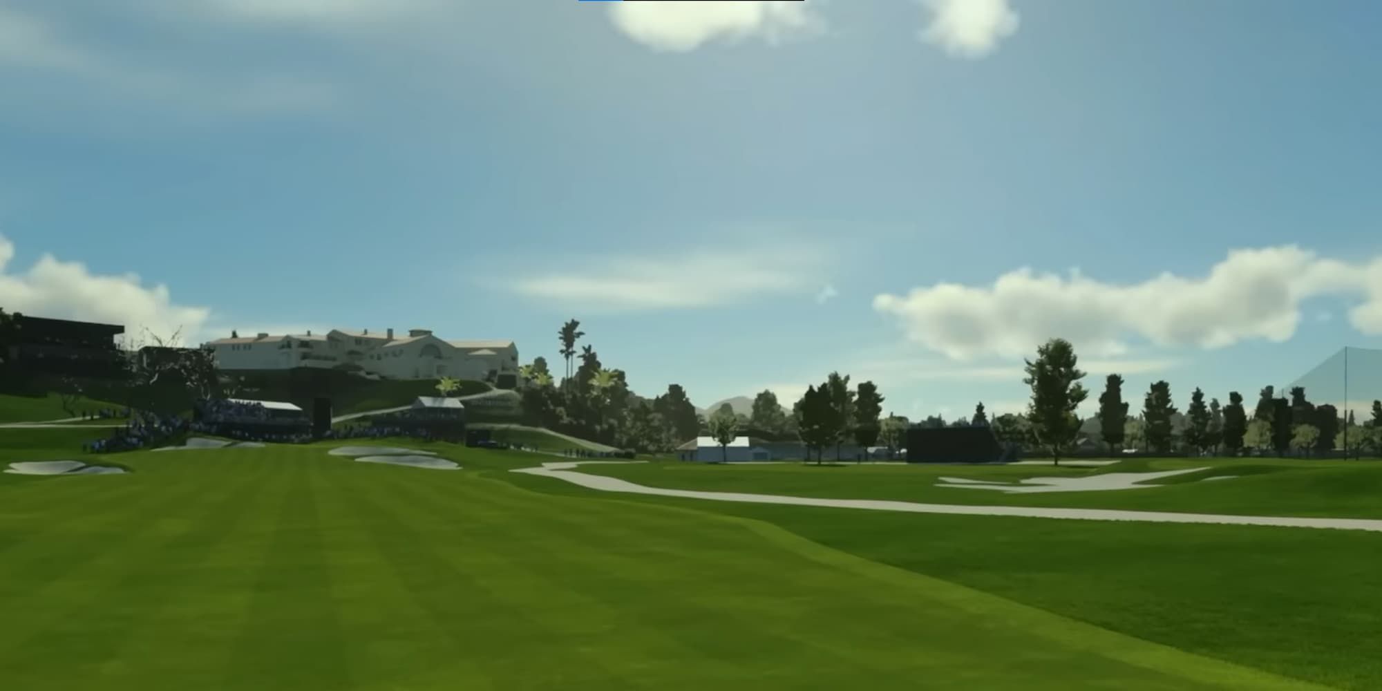 The Riviera Country Club course sits near LA surrounded by open air and mansions.