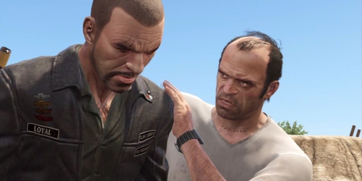 Trevor calming Johnny right before he kills him