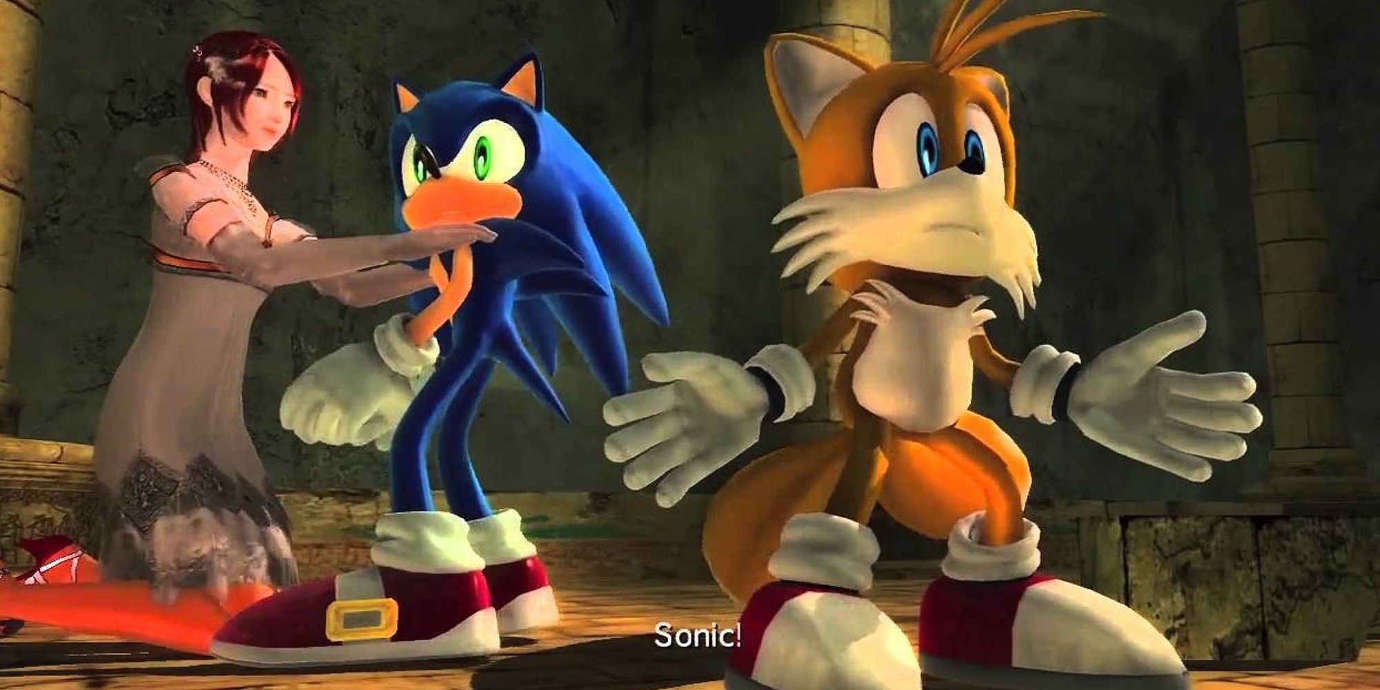 Sonic 06 screenshot of sonic and tails