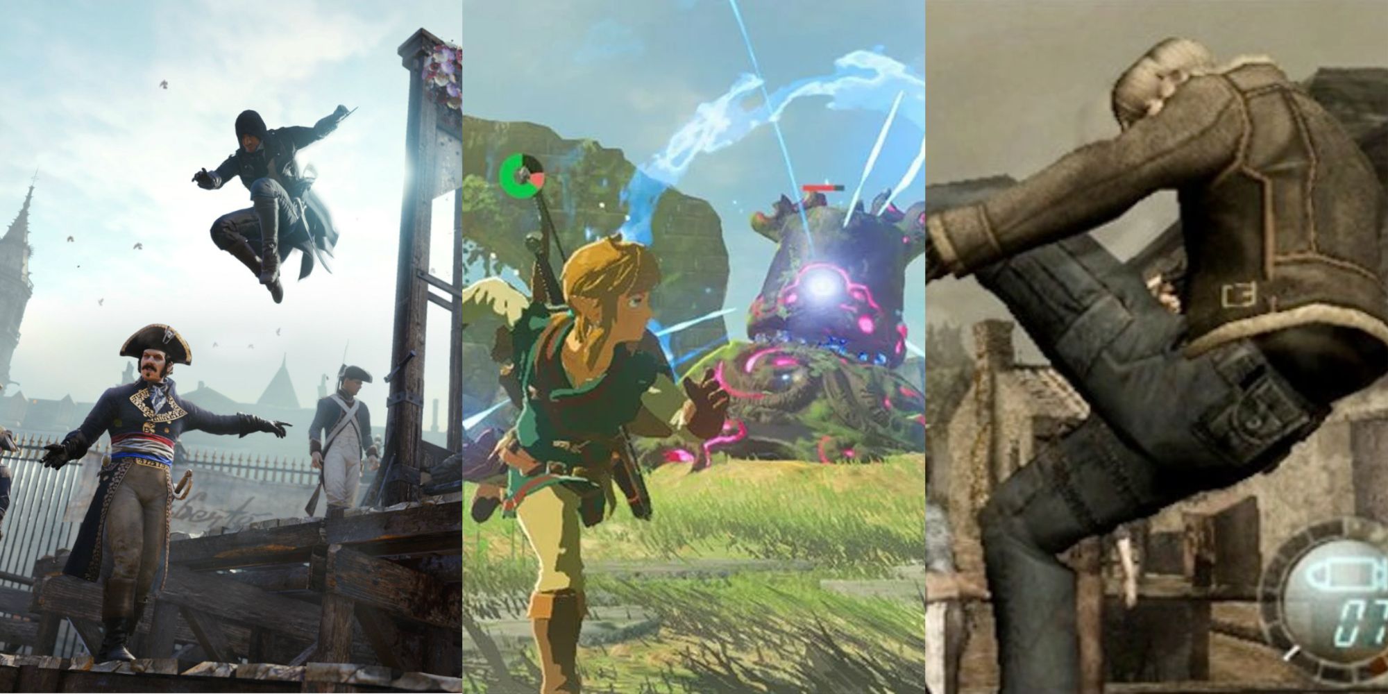 Series Sports Games Featured - Assassins Creed, Zelda, Resident Evil 4