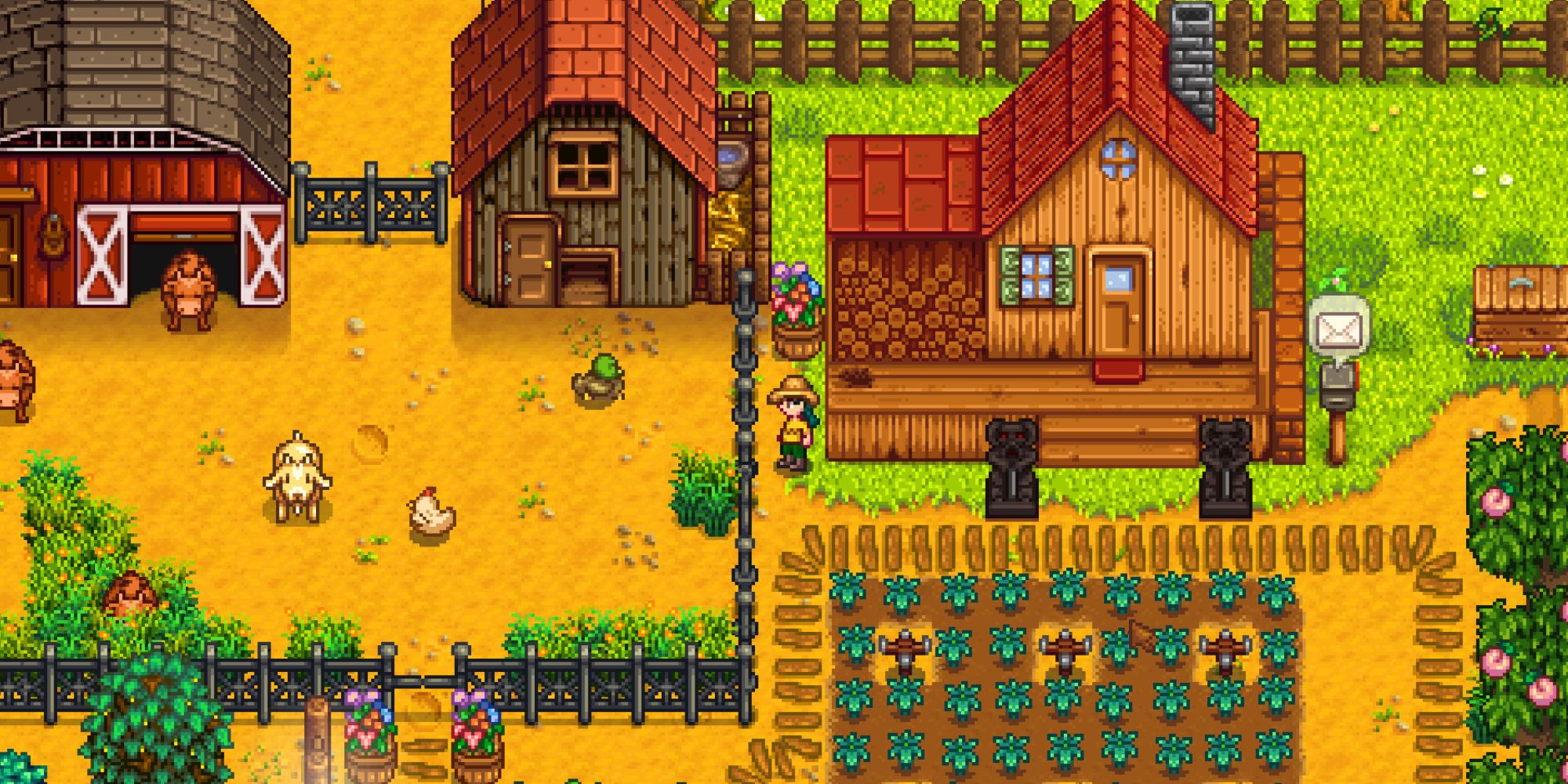 Stardew Valley Official Farm with animals and crops