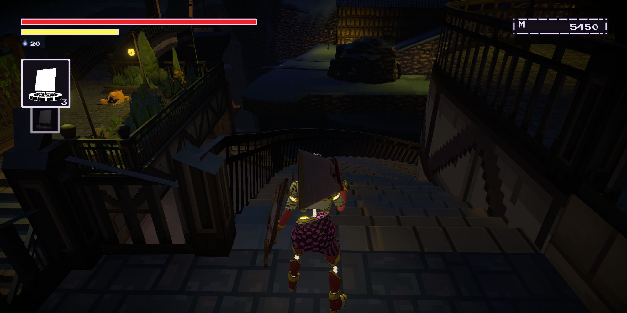 The Spiral Staircase of The Theater in The Last Hero of Nostalgaia
