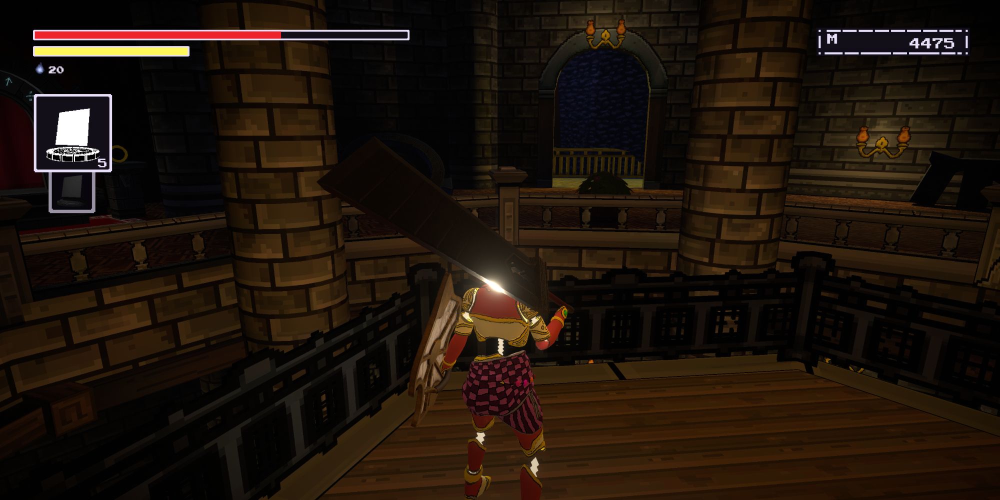 The South Exit of The Theater's top floor in The Last Hero of Nostalgaia
