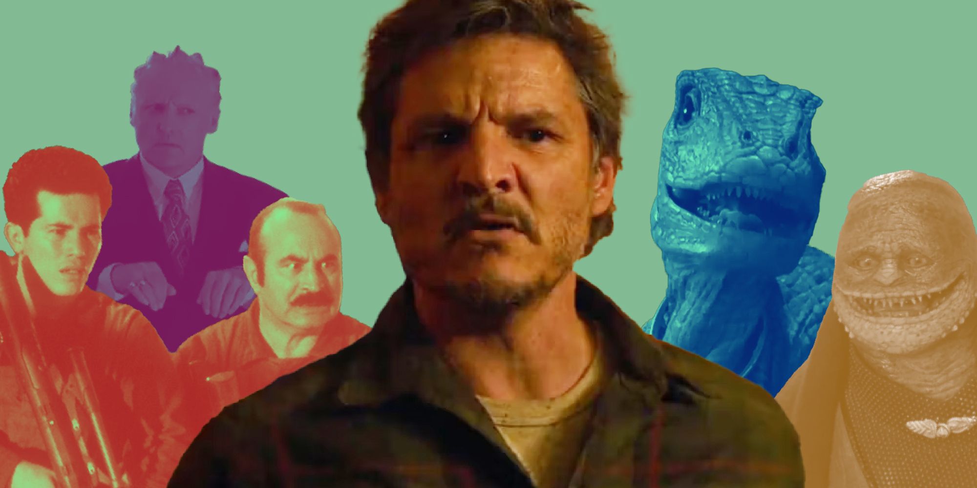 Pedro Pascal As TLOU Joel With Mario Characters From The '90s Movie In The Background