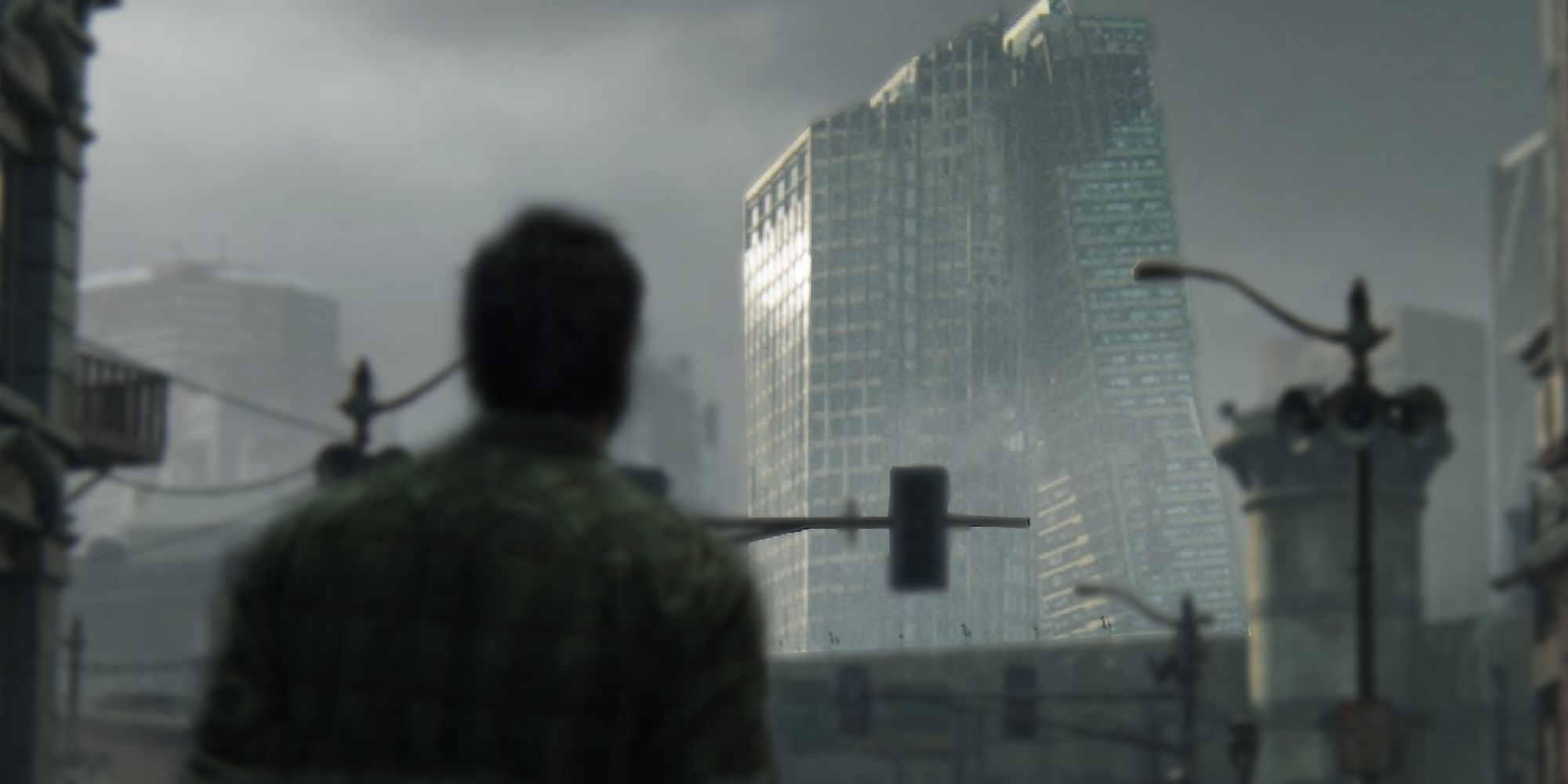The Last of Us' Joel Looking At The Boston Leaning Towers