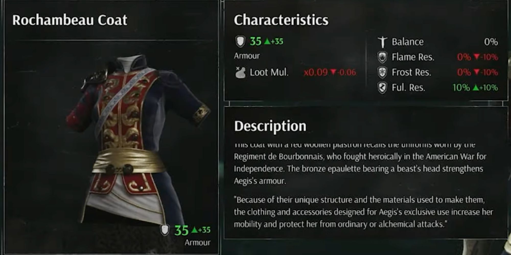 Rochambeau outfit in Steelrising