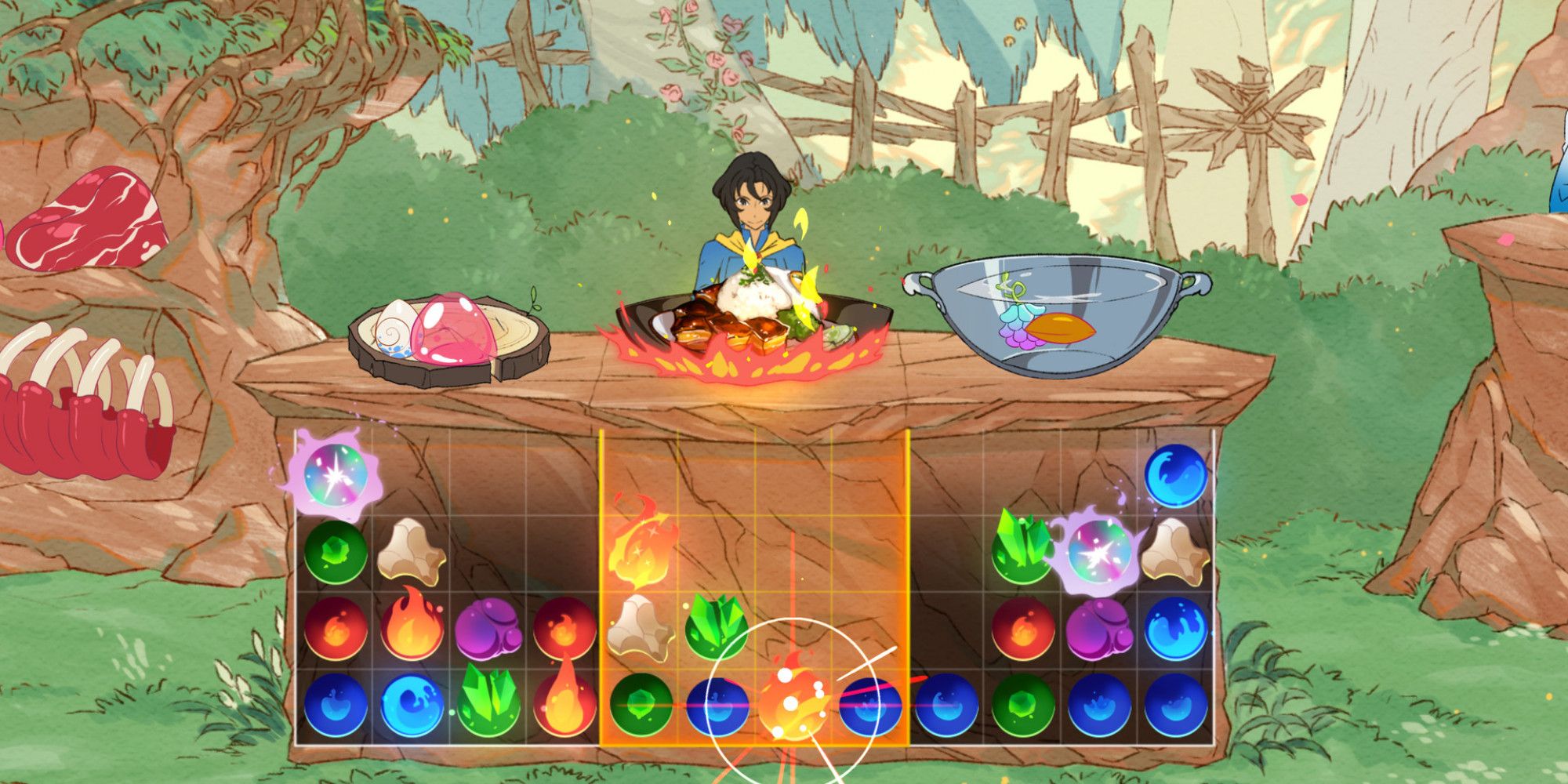 battle chef brigade tile matching cooking gameplay