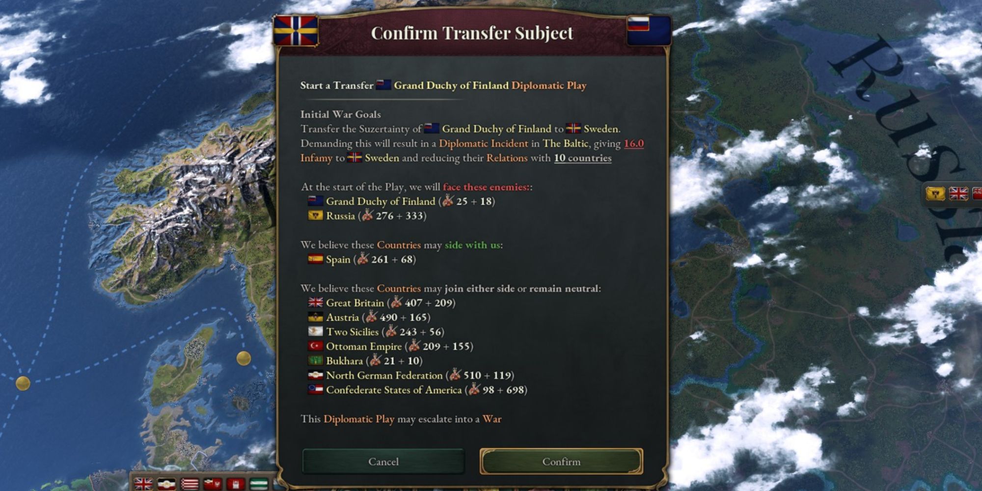 Victoria 3 Transfer Subject Diplomatic Play