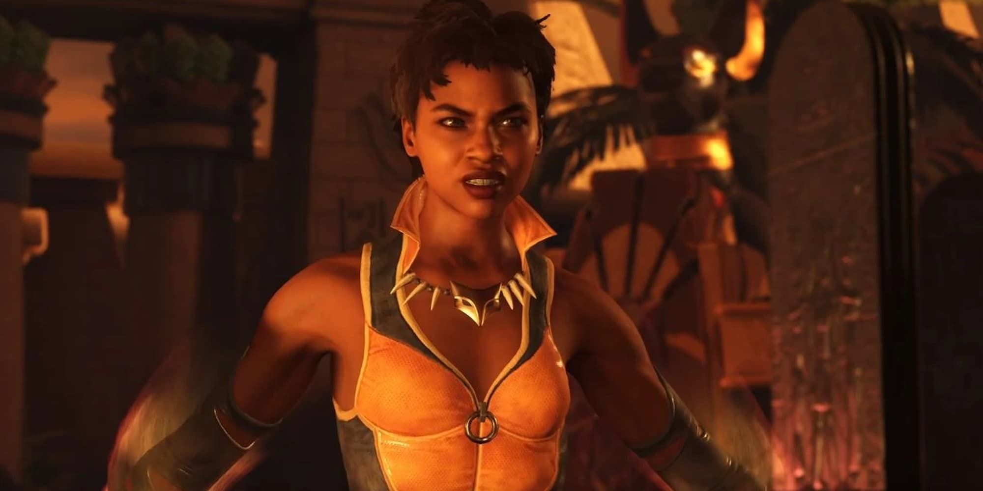 Vixen scowls in Injustice 2.