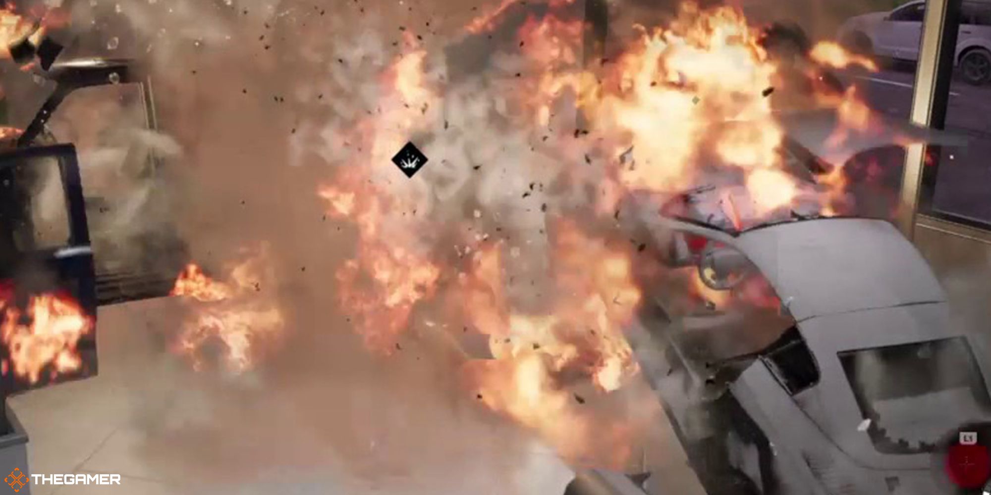 Watch Dogs 2 - car exxplosion