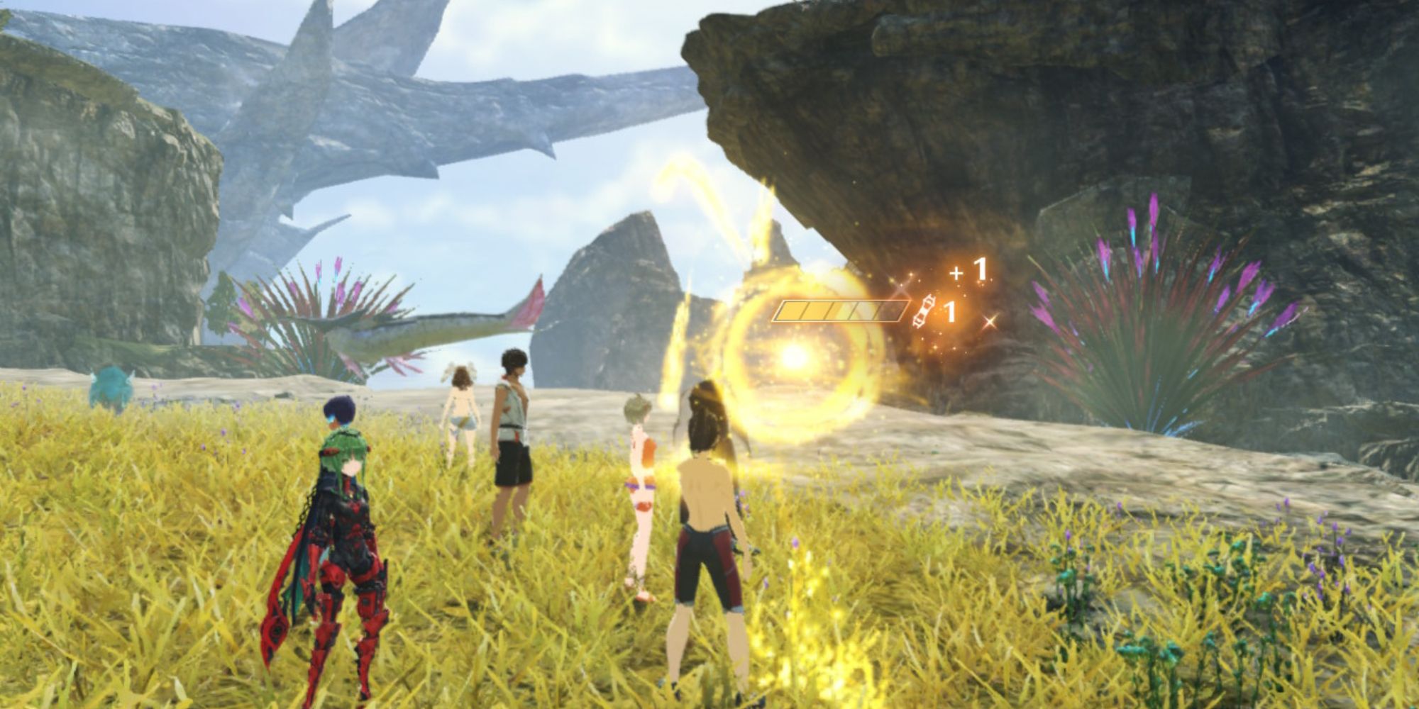 Gathering High Ether via a Ether Sphere in Xenoblade Chronicles 3