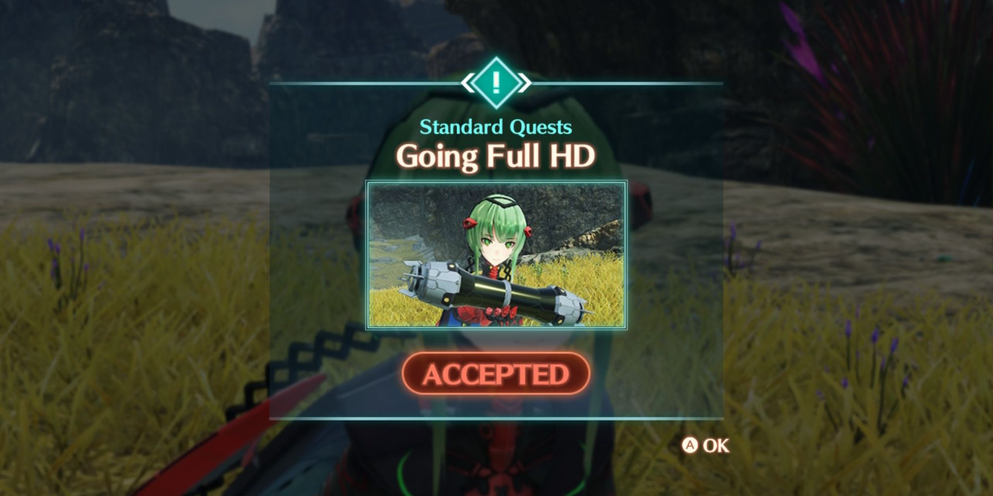 Accepting the Going Full HD Quest in Xenoblade Chronicles 3