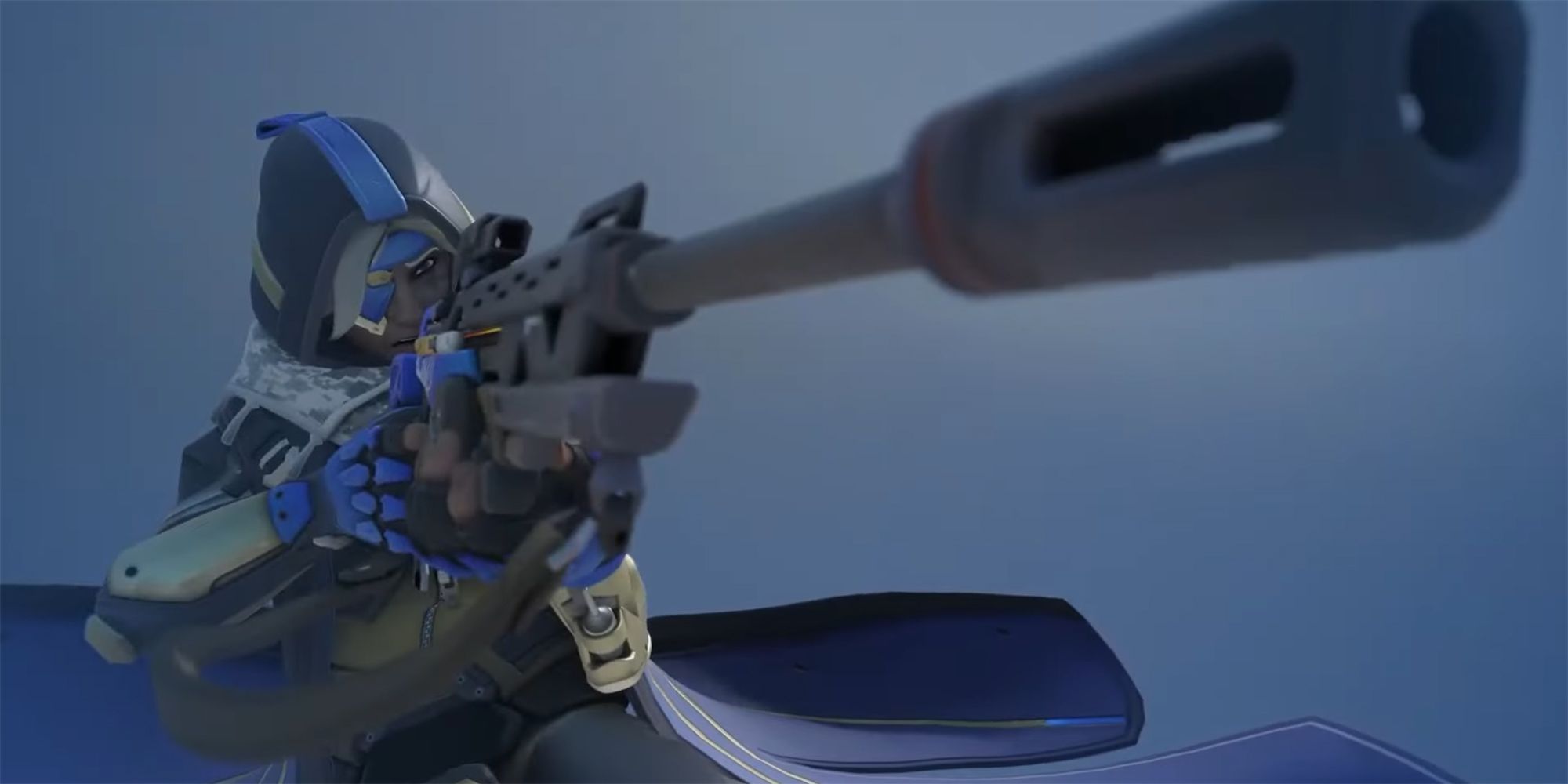 ana aiming her biotic rifle in highlight intro