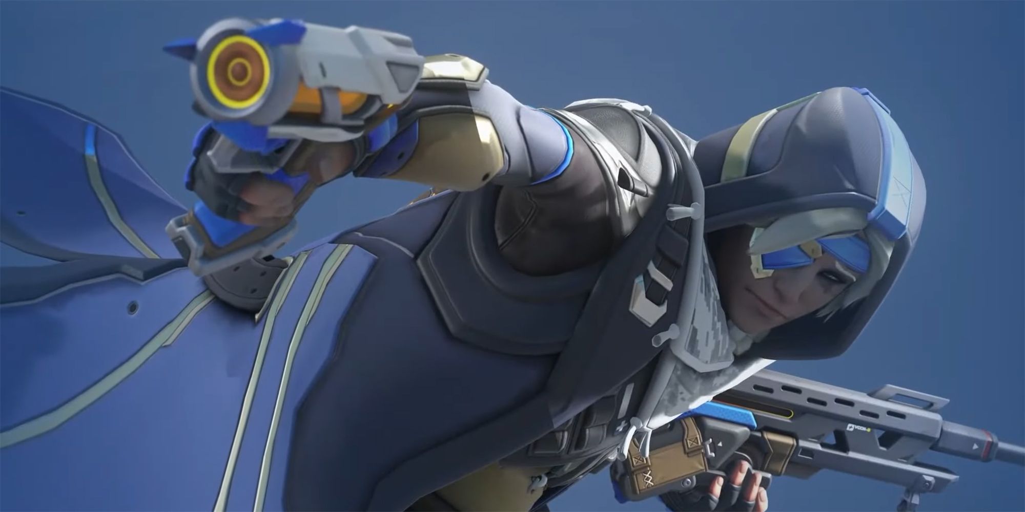 Ana firing sleep dart in highlight intro