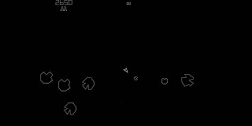 Asteroids original gameplay graphics