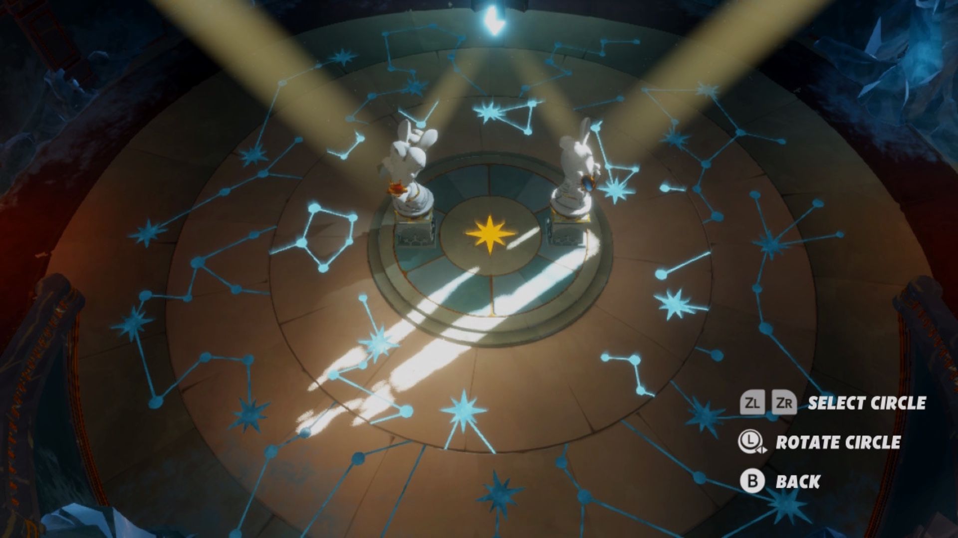 The stars constellation puzzle you need to solve by rotating each ring in Sparks of Hope