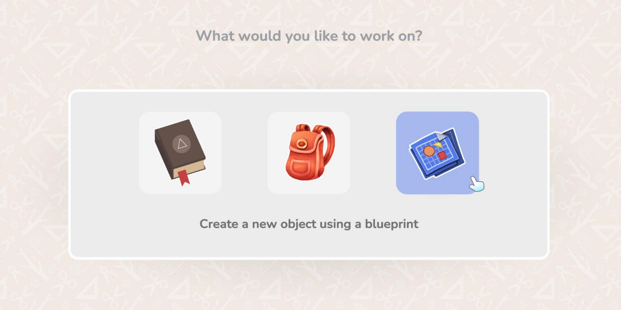 options on the design table