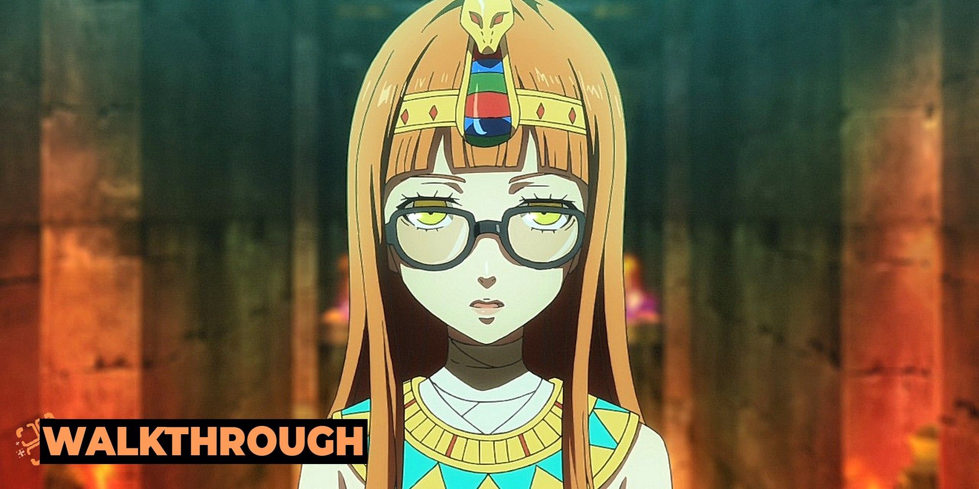 feature futaba sakura dressed up in her palace tomb pyramid guide