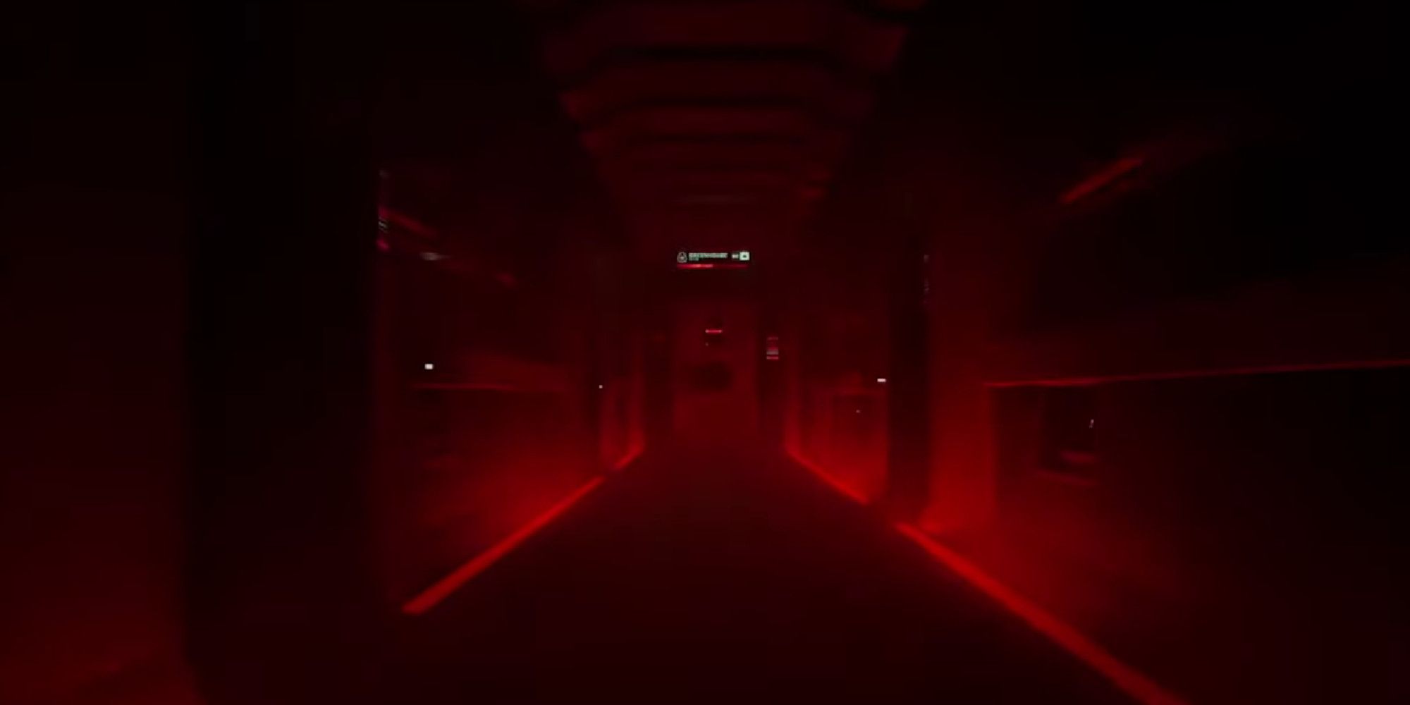 fort solis red hallway