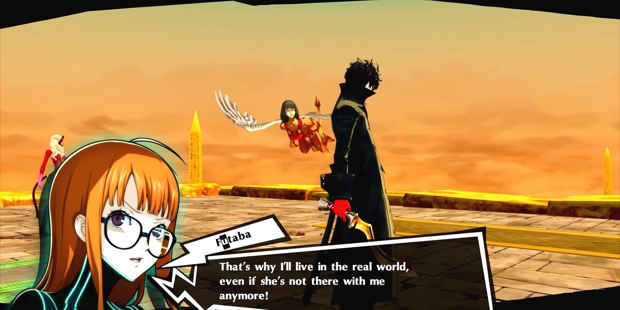 futaba confronting the loss of her mother during the shadow wakaba fight