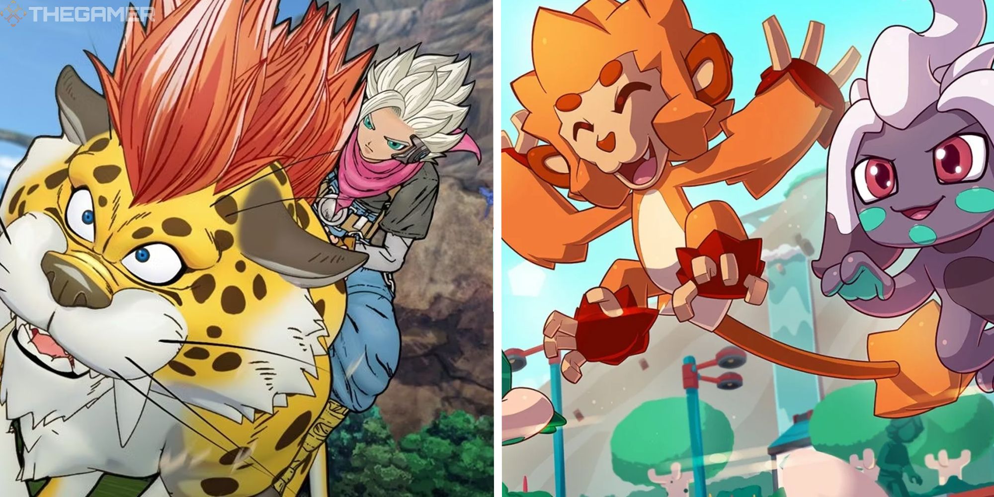 image from Dragon Quest Monsters next to iamge from temtem