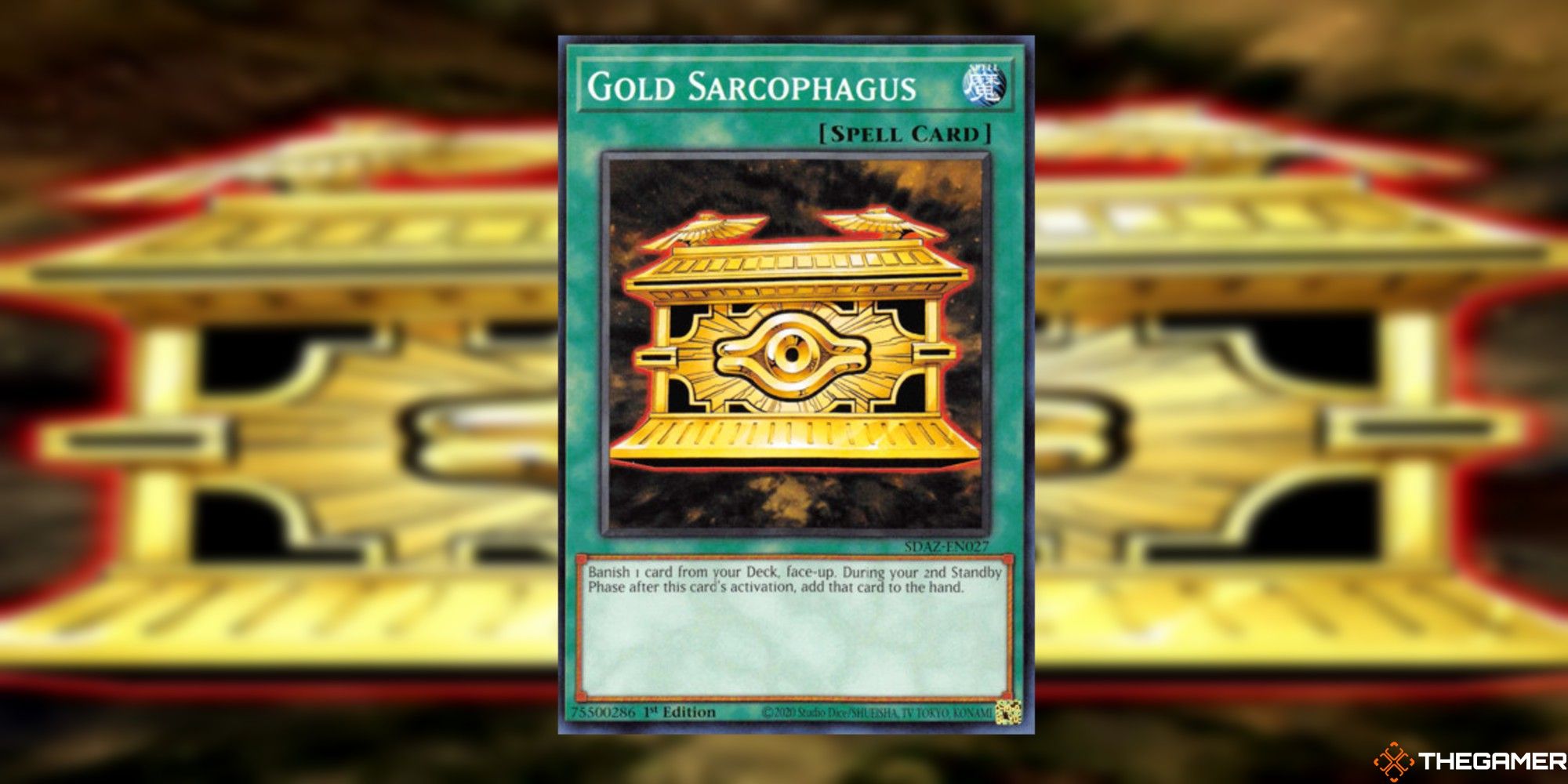 gold sarcophagus