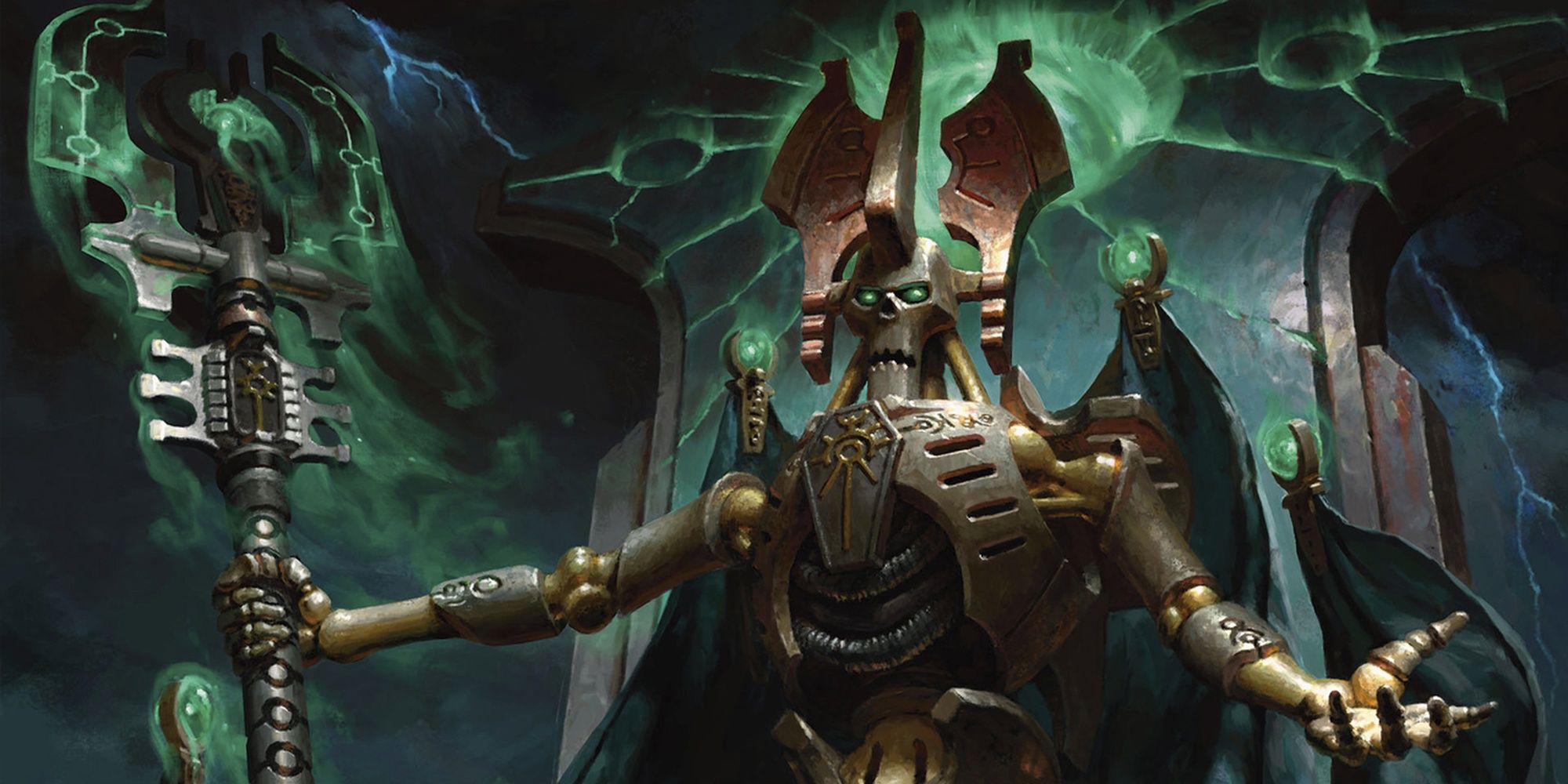 Warhammer: 40K - A Necron Lords Commanding Presence