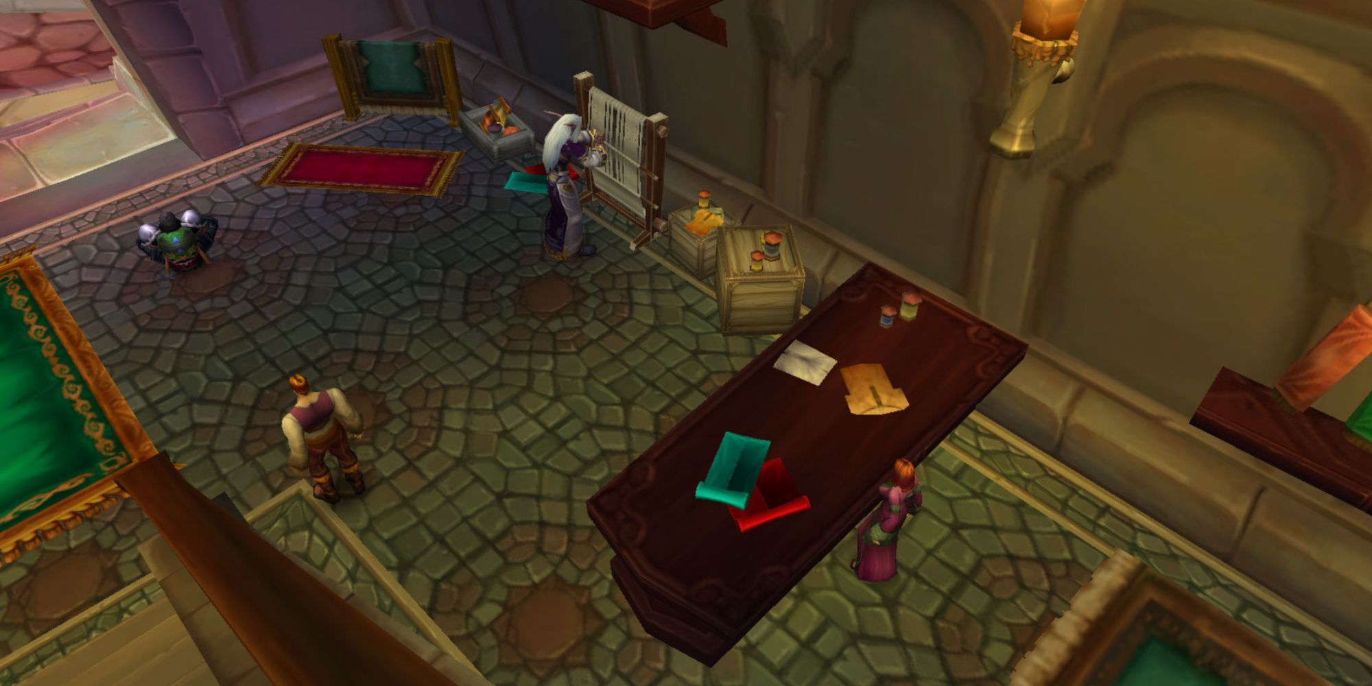 interior dalaran tailor northrend classic wow wotlk