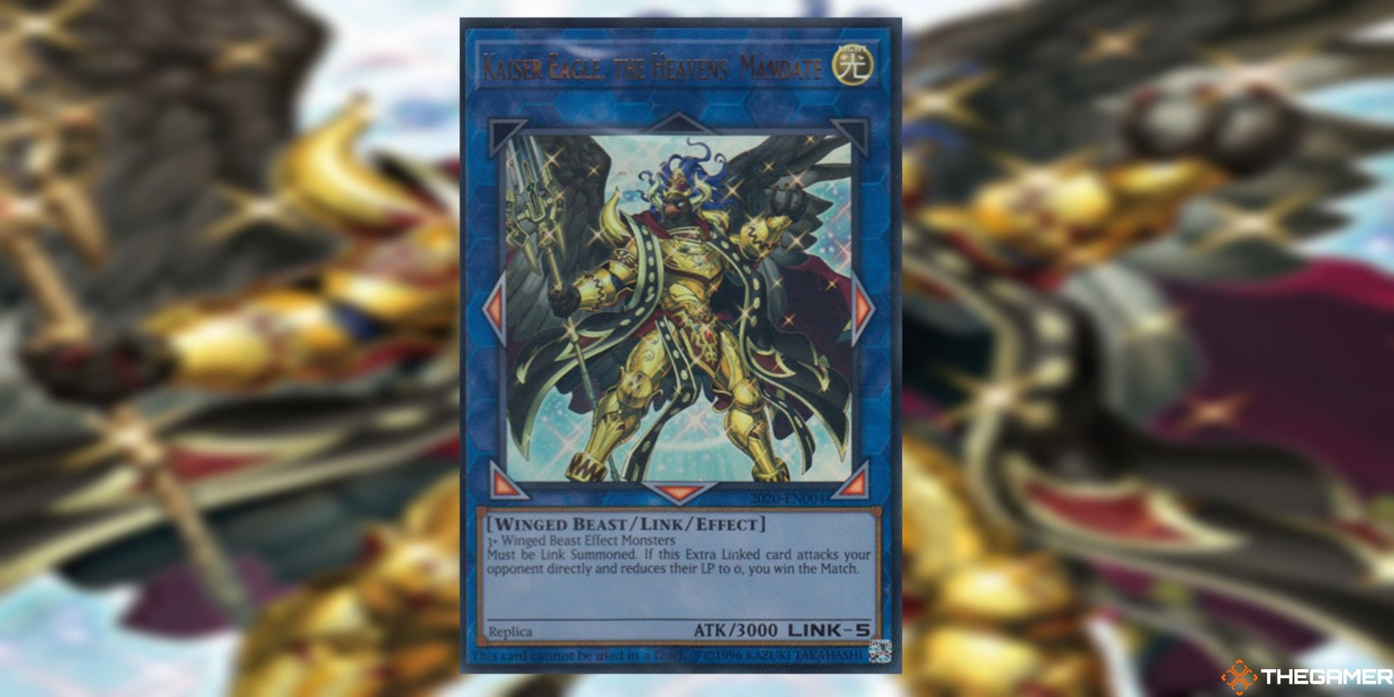 kaiser eagle, the heavens mandate card and art background