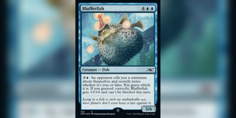 mtg unfinity blufferfish card
