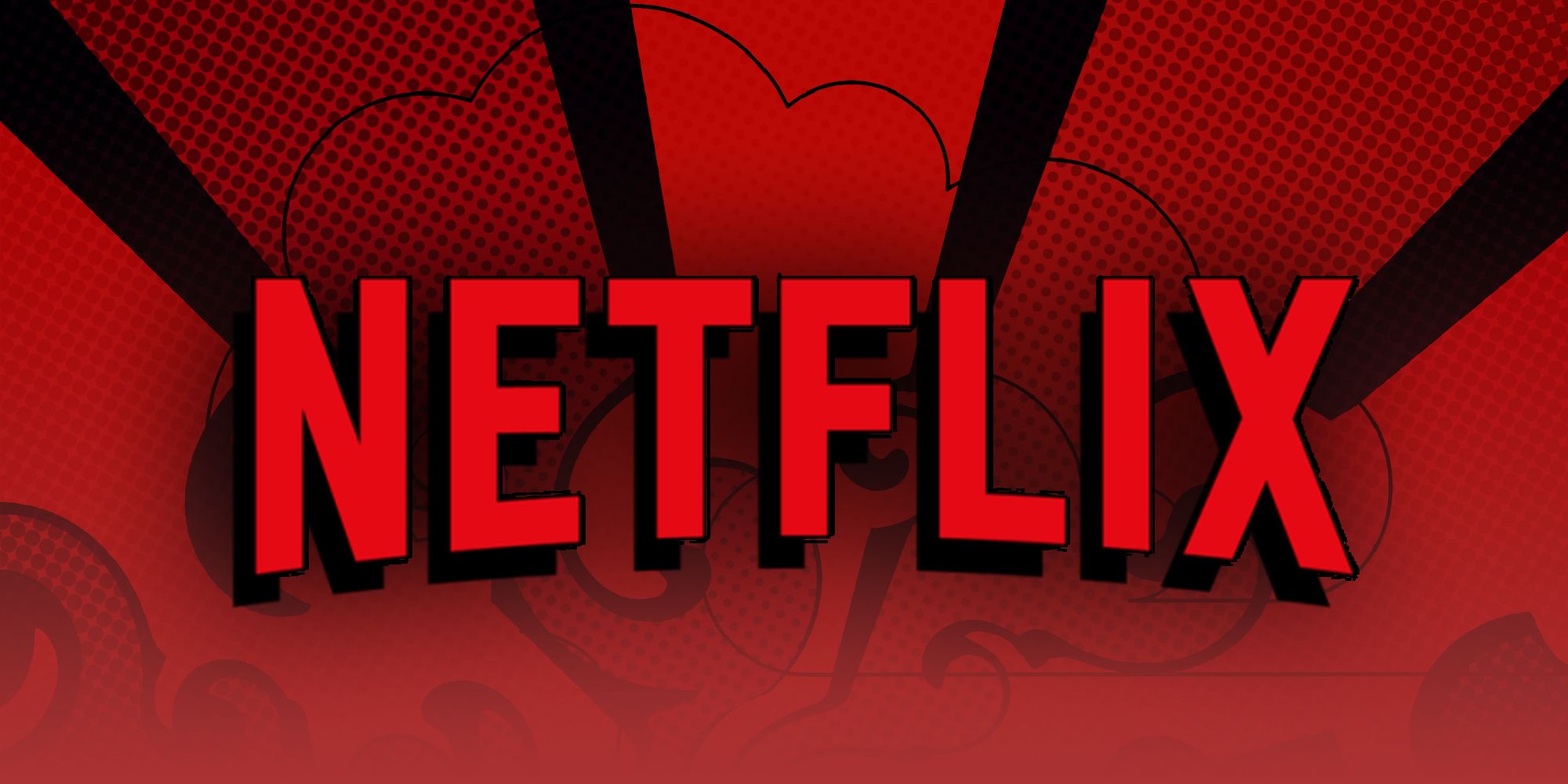 netflix logo with a cloudy background