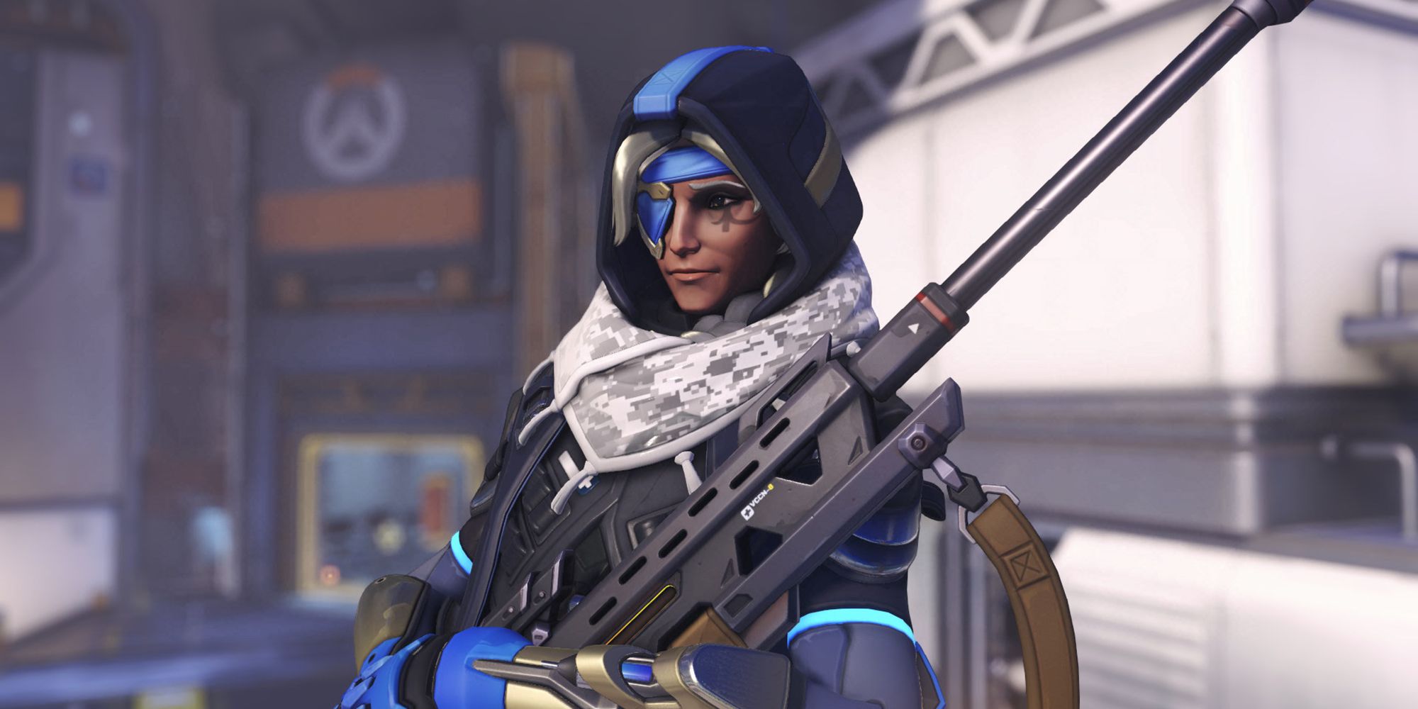 ana's overwatch 2 skin on hero select screen