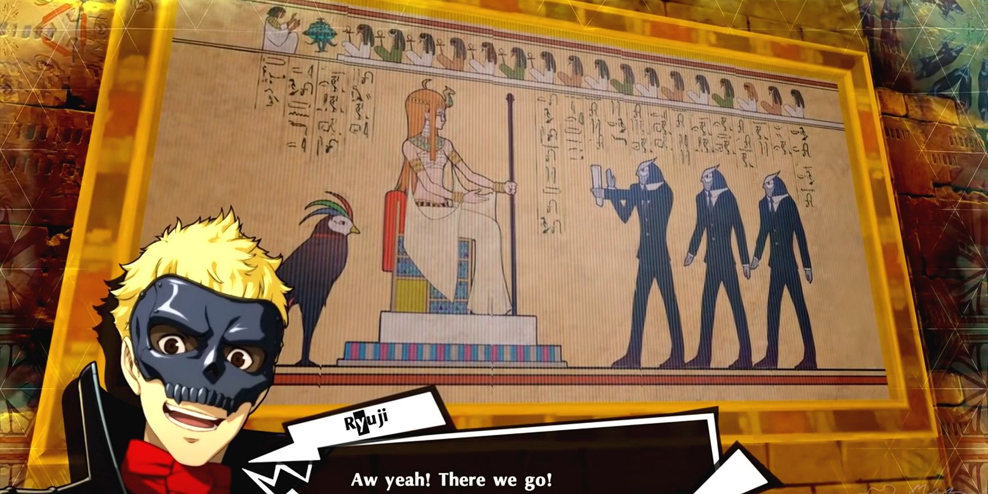 ryuji reacting to futaba's first puzzle solution
