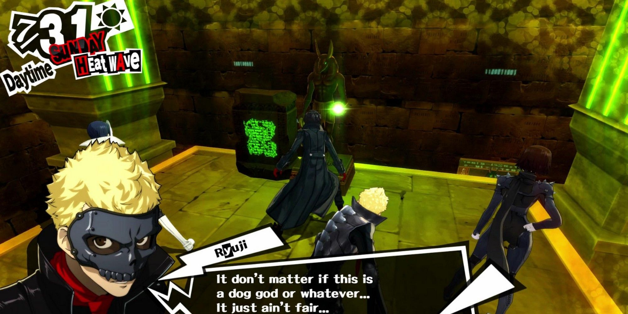 ryuji talking about the abyss jewel in the chamber of rejection