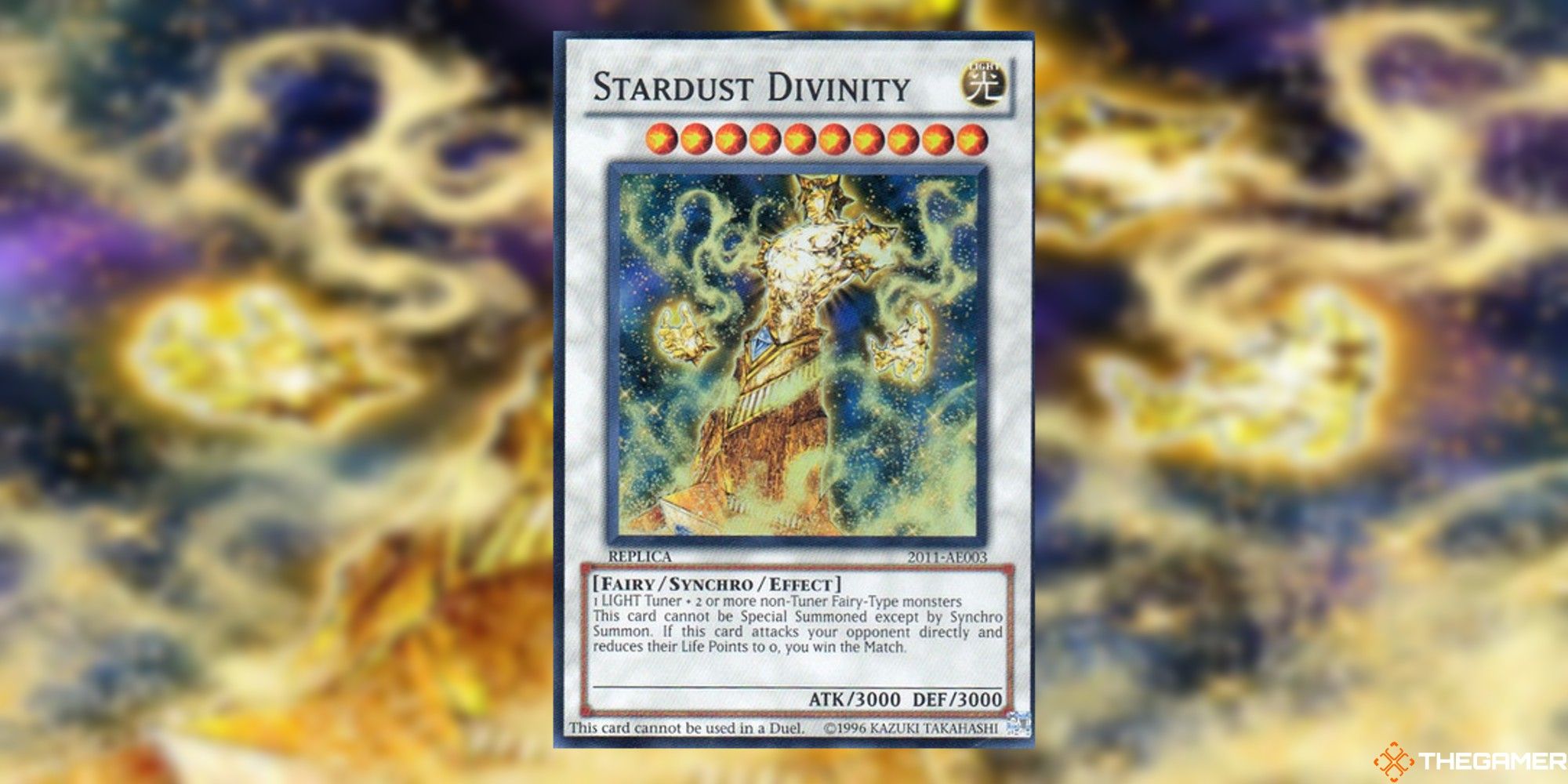 stardust divinity card and art background