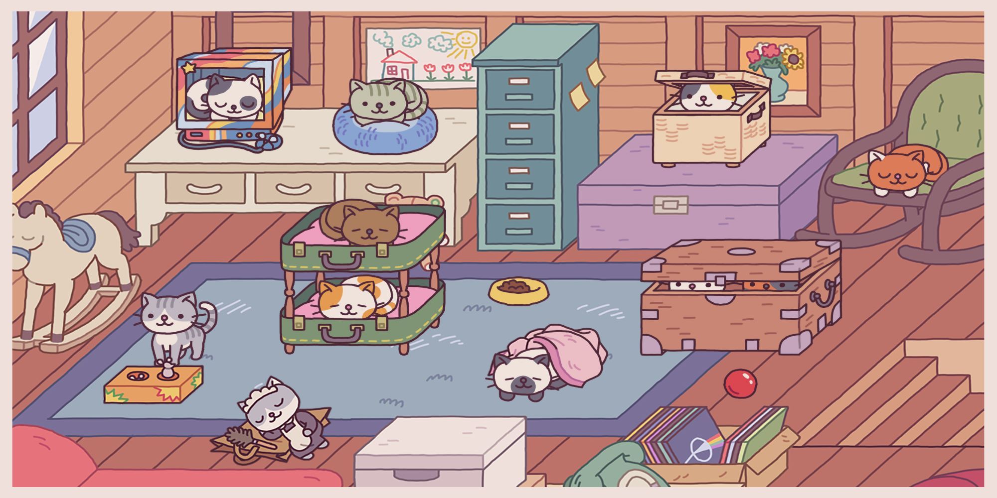 11 Cats In The Grand Meow Cat Hotel